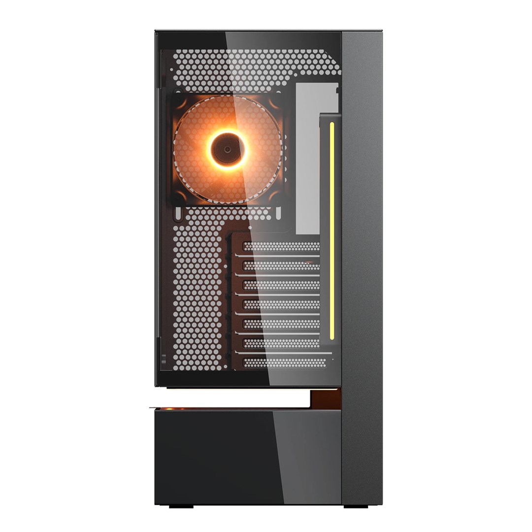PC kućište COUGAR Vision Mid Tower ARGB s LCD zaslonom, crna boja