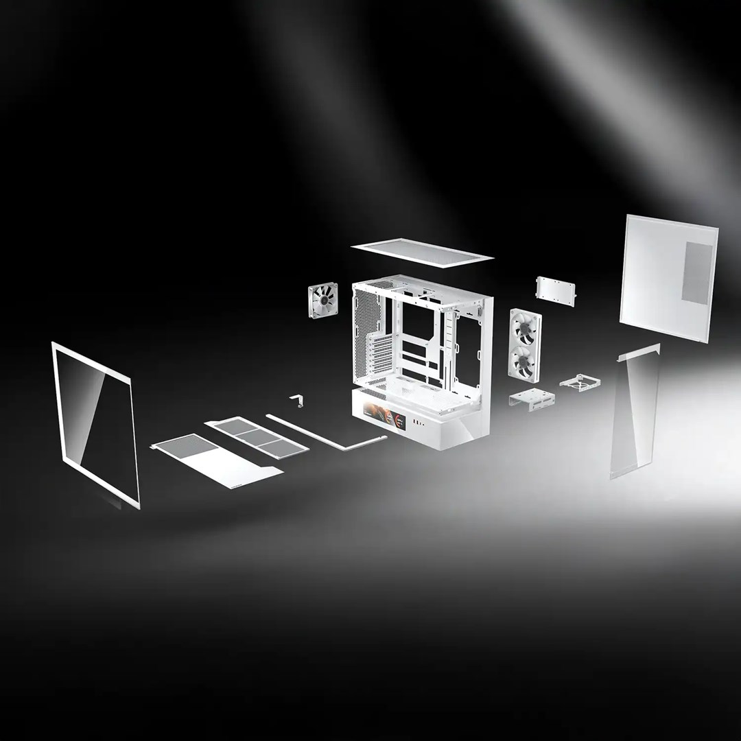PC kućište COUGAR Vision Mid Tower ARGB s LCD zaslonom, crna boja-6