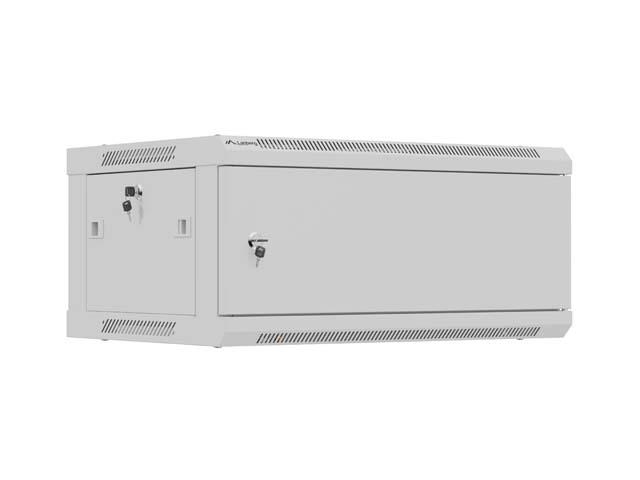 SZAFA INSTALACYJNA RACK WISZĄCA 19" 4U 600X450 SZARA DRZWI METALOWE LANBERG (FLAT PACK)