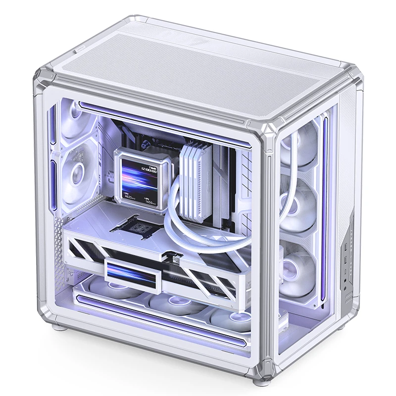 Kućište JONSBO X400 Midi Tower ATX (kaljeno staklo, bijela boja)-1