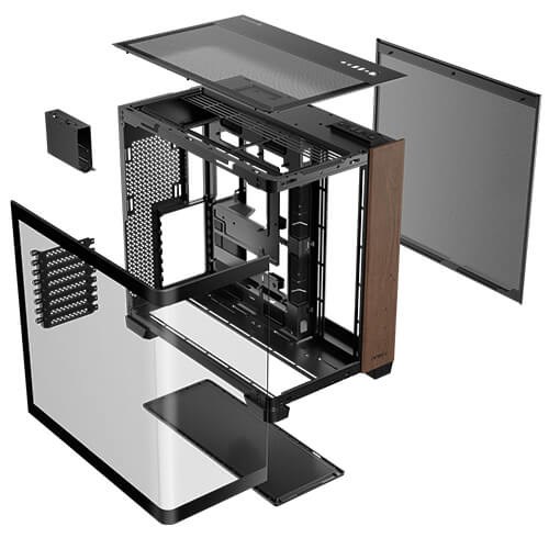 Kućište za računalo ANTEC C8 Curve Wood Full Tower crna boja-0