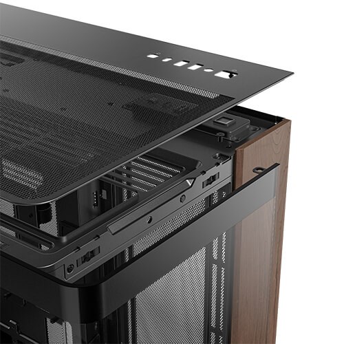 Kućište za računalo ANTEC C8 Curve Wood Full Tower crna boja-2