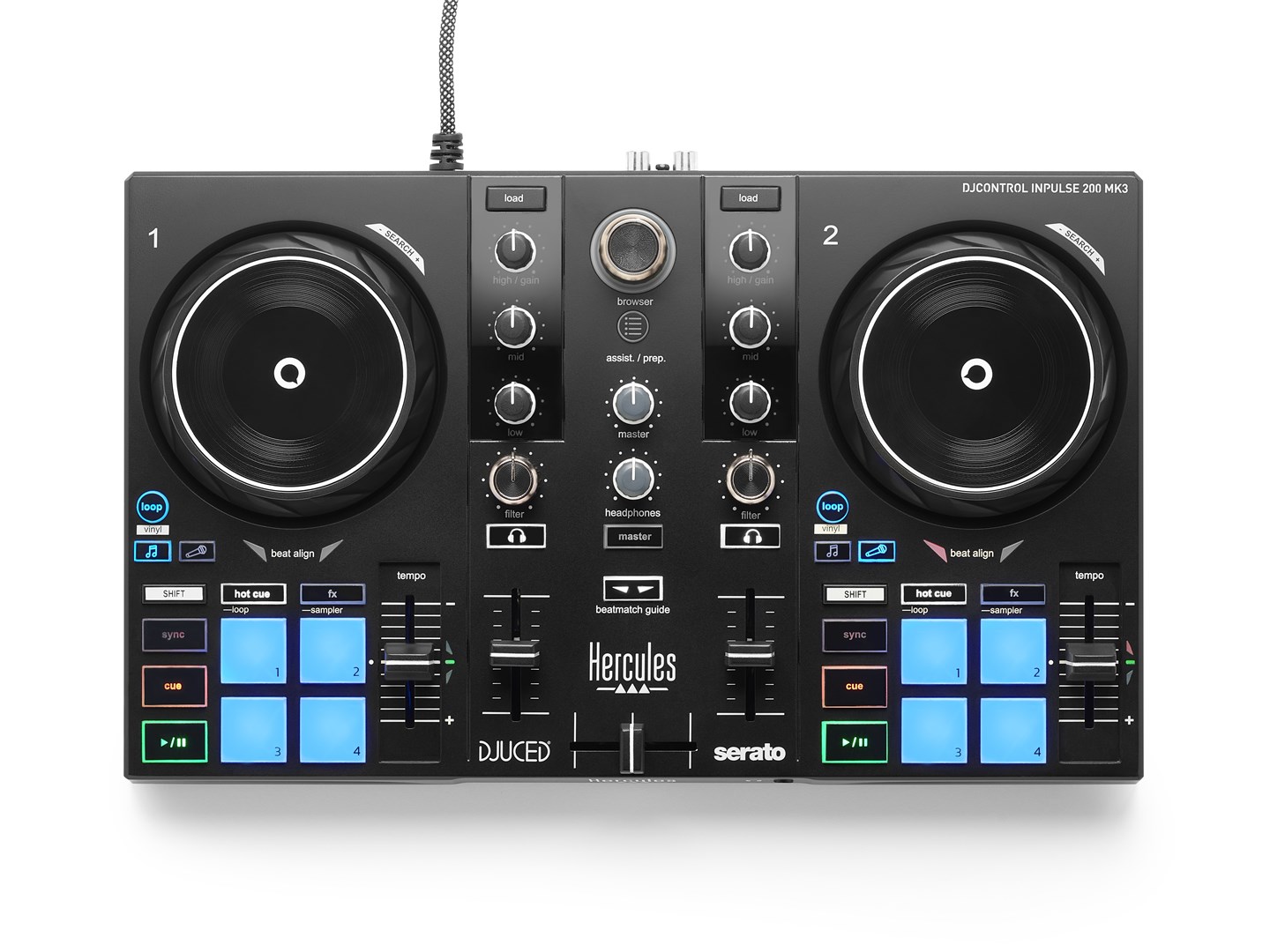 DJ kontroler HERCULES DJControl Inpulse 200 MK2-5