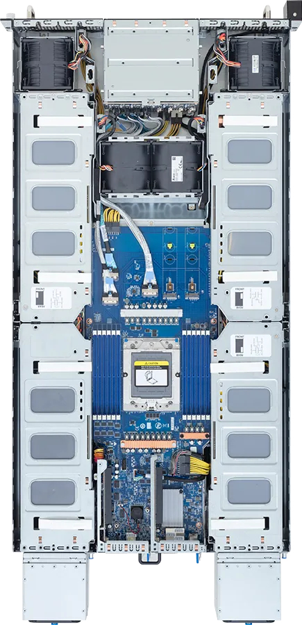 Poslužitelj GIGABYTE G294-Z21-AAP2 (2U, AMD EPYC 9005/9004, 8x 2,5", 2x 3000 W)-5