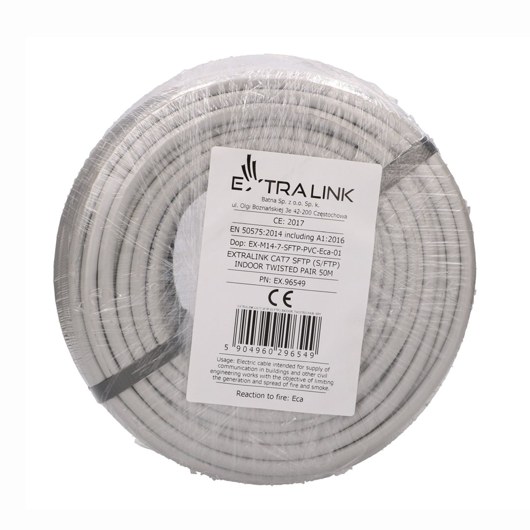 Mrežni kabel EXTRALINK Cat7 S/FTP, 50m-3