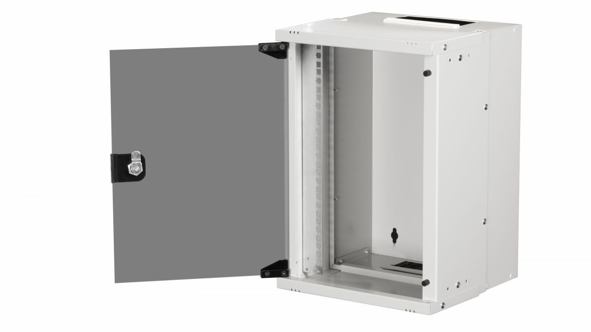 Zidni mrežni ormar EQUIP 10" 9U (300x300mm), siva boja-2