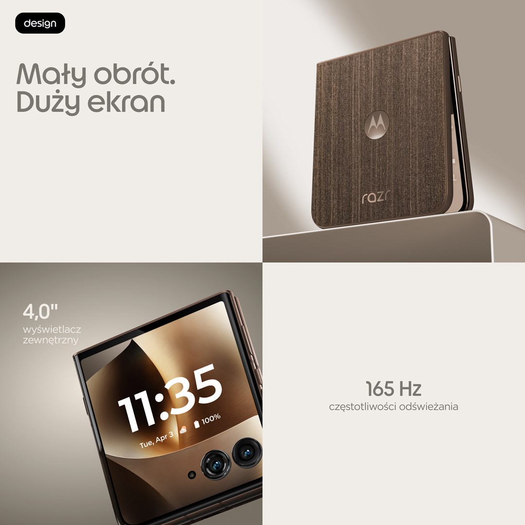 Mobitel MOTOROLA Razr 70 Ultra 16GB/512GB 5G Pantone Cocoa Wood (Smeđa)-16