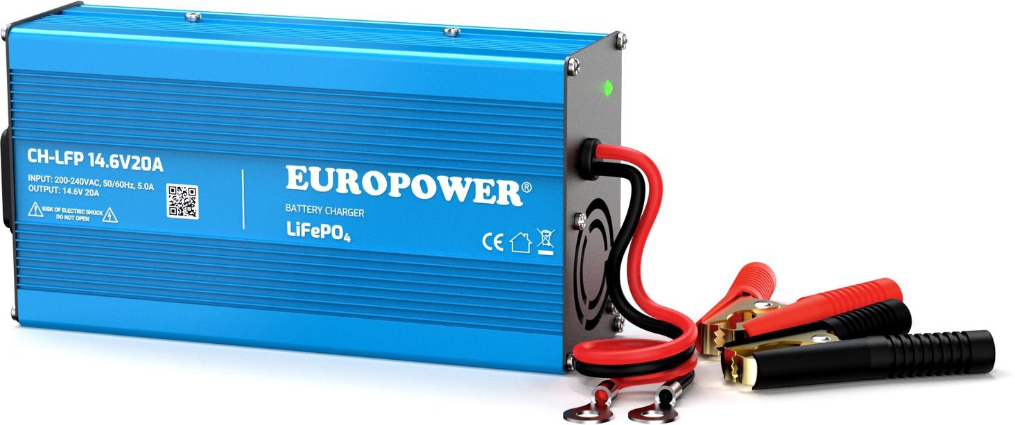 Punjač za LiFePO4 akumulatore EUROPOWER CH-LFP/12/20 (14.6V, 20A)-0
