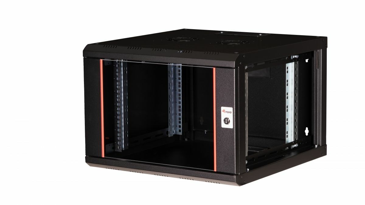 Zidni mrežni ormar EQUIP 19" 7U (600x600mm), crna boja-6