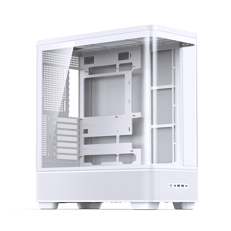 Kućište za računalo JONSBO TK-5 Midi-Tower ATX (kaljeno staklo, bijela boja)-2