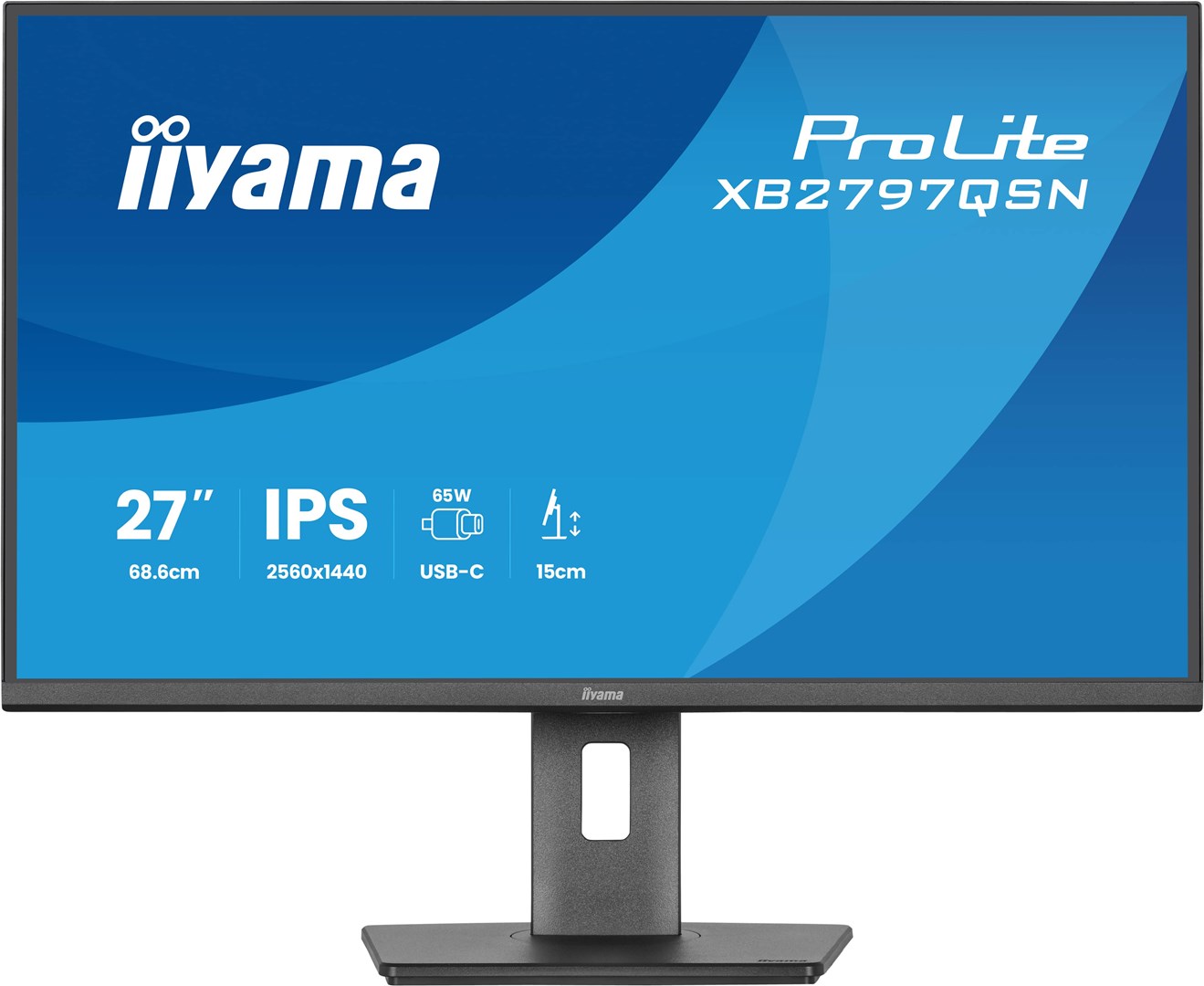 Monitor IIYAMA ProLite XB2797QSN-B1 27" (IPS, QHD, 75Hz, 1ms, USB-C 65W, KVM, crna boja)-5