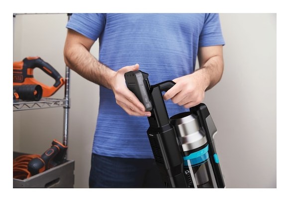 Black & Decker BSV520BRB-QW stick vacuum/electric broom Battery Dry Bagless 0.65 L Blue 2 Ah