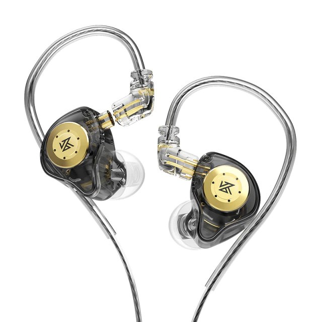 KZ EDX PRO NO MIC - in-ear headphones, black and gold-0