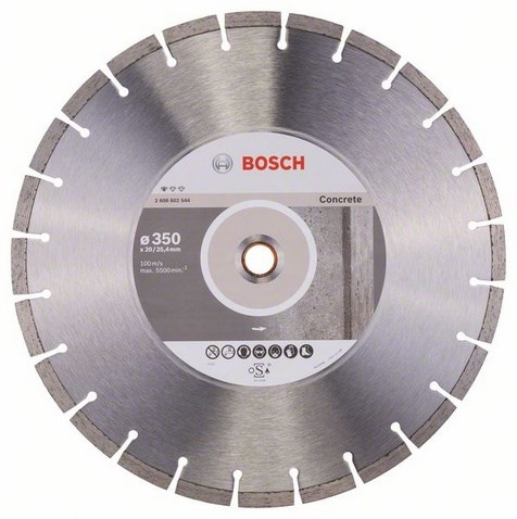 BOSCH DIAMOND BLADE 350x25,4 SEG CONCRETE-0