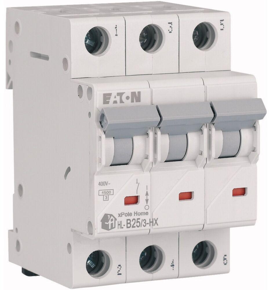HN-B25/3 MINIATURE CIRCUIT BREAKER B 25A 3P 3M 6KA-0