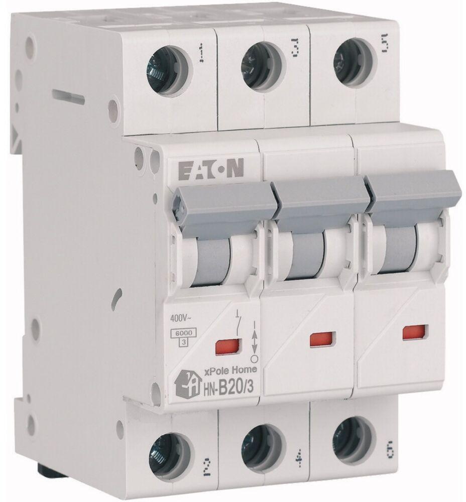 HN-B20/3 MINIATURE CIRCUIT BREAKER B 20A 3P 3M 6KA-0