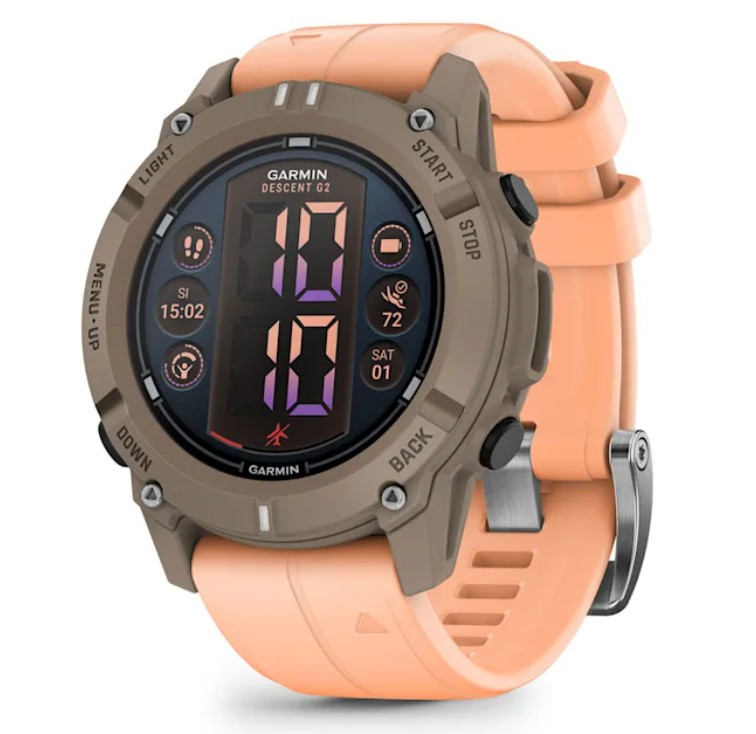 Pametni sat GARMIN Descent G2 45mm Paloma/Shell Pink (roza), 010-02986-01-0