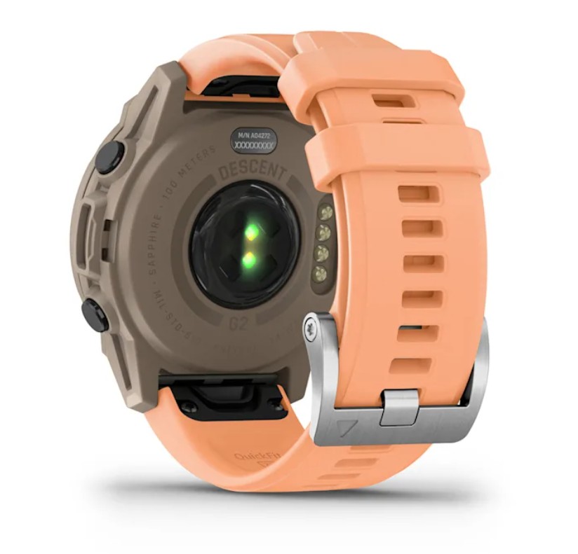 Pametni sat GARMIN Descent G2 45mm Paloma/Shell Pink (roza), 010-02986-01-2