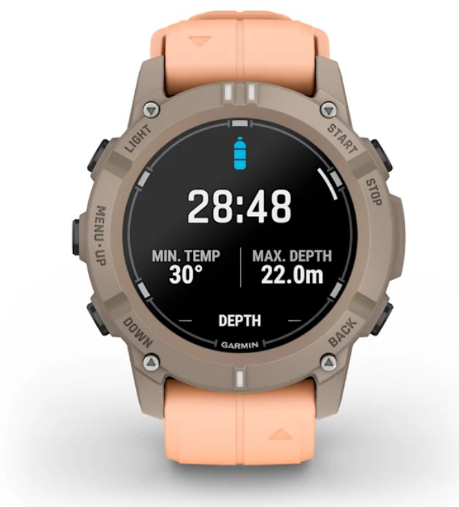 Pametni sat GARMIN Descent G2 45mm Paloma/Shell Pink (roza), 010-02986-01-1