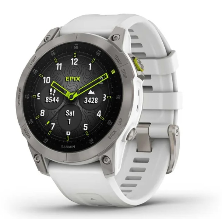 Pametni sat GARMIN Epix 2 Sapphire 47mm White Titanium (bijela), 010-02582-21