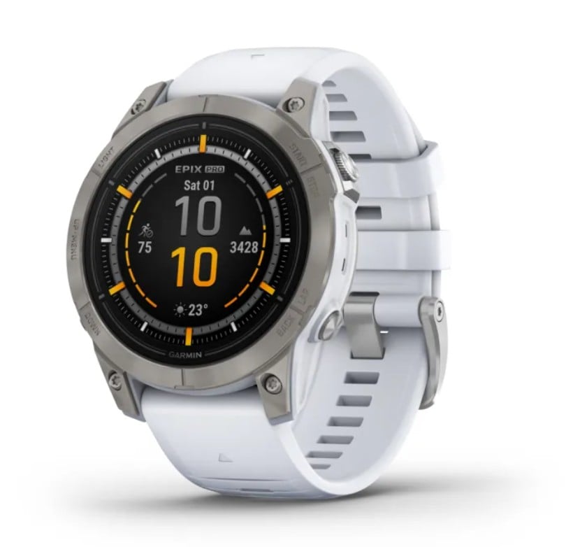 Pametni sat GARMIN Epix Pro (Gen 2) Sapphire 47mm Titanium Whitestone (bijela), 010-02803-21