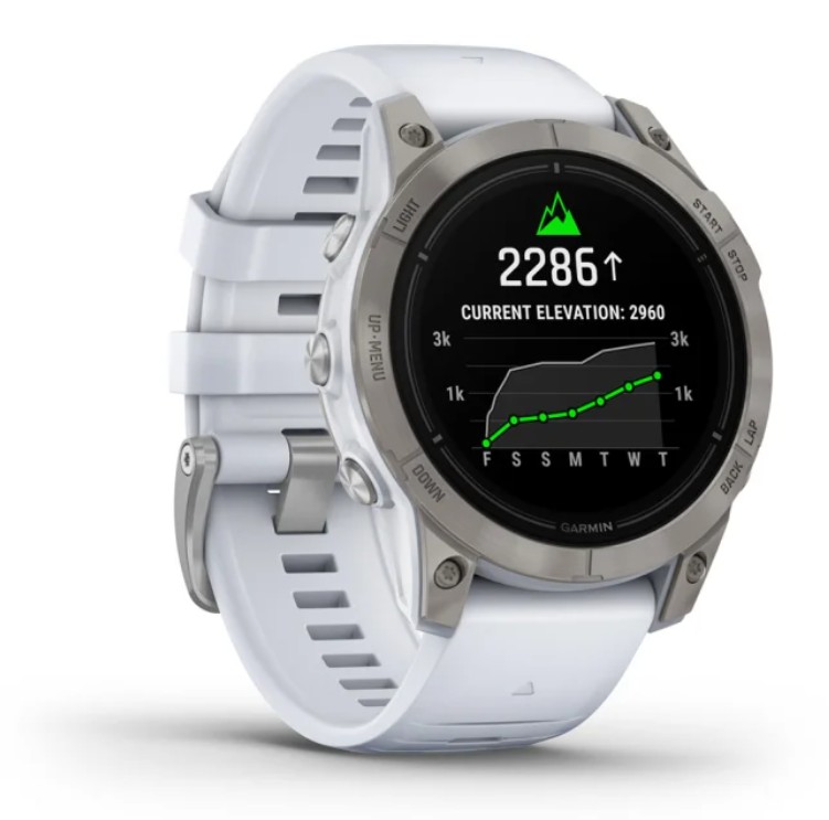 Pametni sat GARMIN Epix Pro (Gen 2) Sapphire 47mm Titanium Whitestone (bijela), 010-02803-21-1
