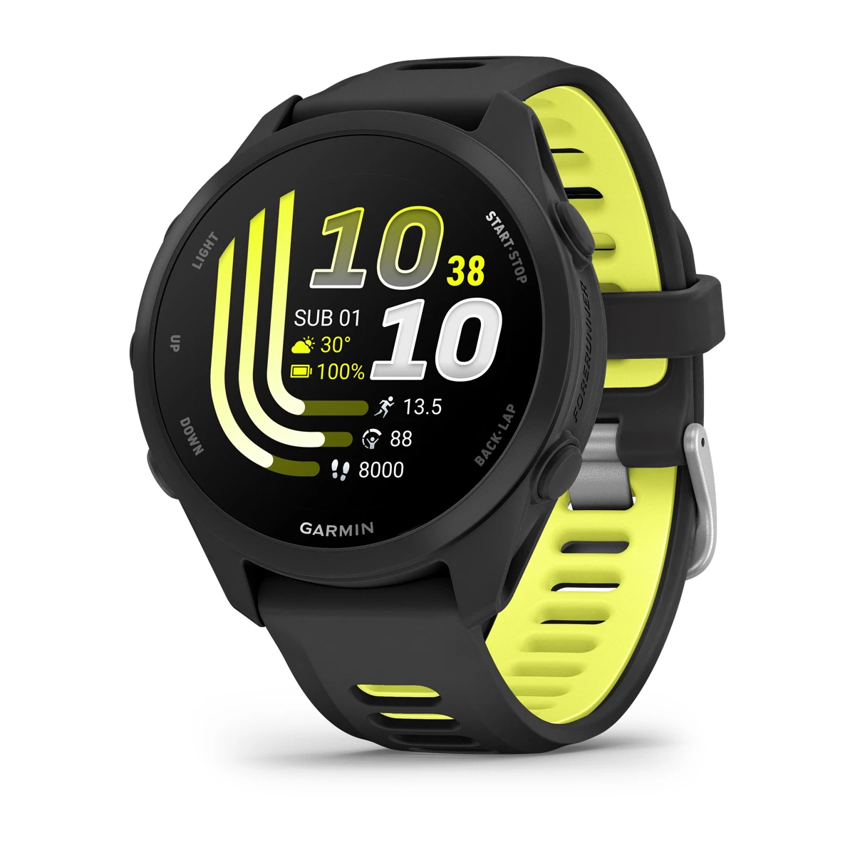 Pametni sat GARMIN Forerunner 170 Black Amp Yellow (crna) 43mm, 010-03920-00