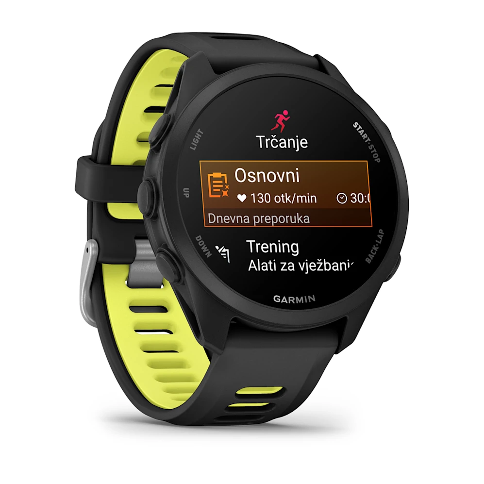 Pametni sat GARMIN Forerunner 170 Black Amp Yellow (crna) 43mm, 010-03920-00-1