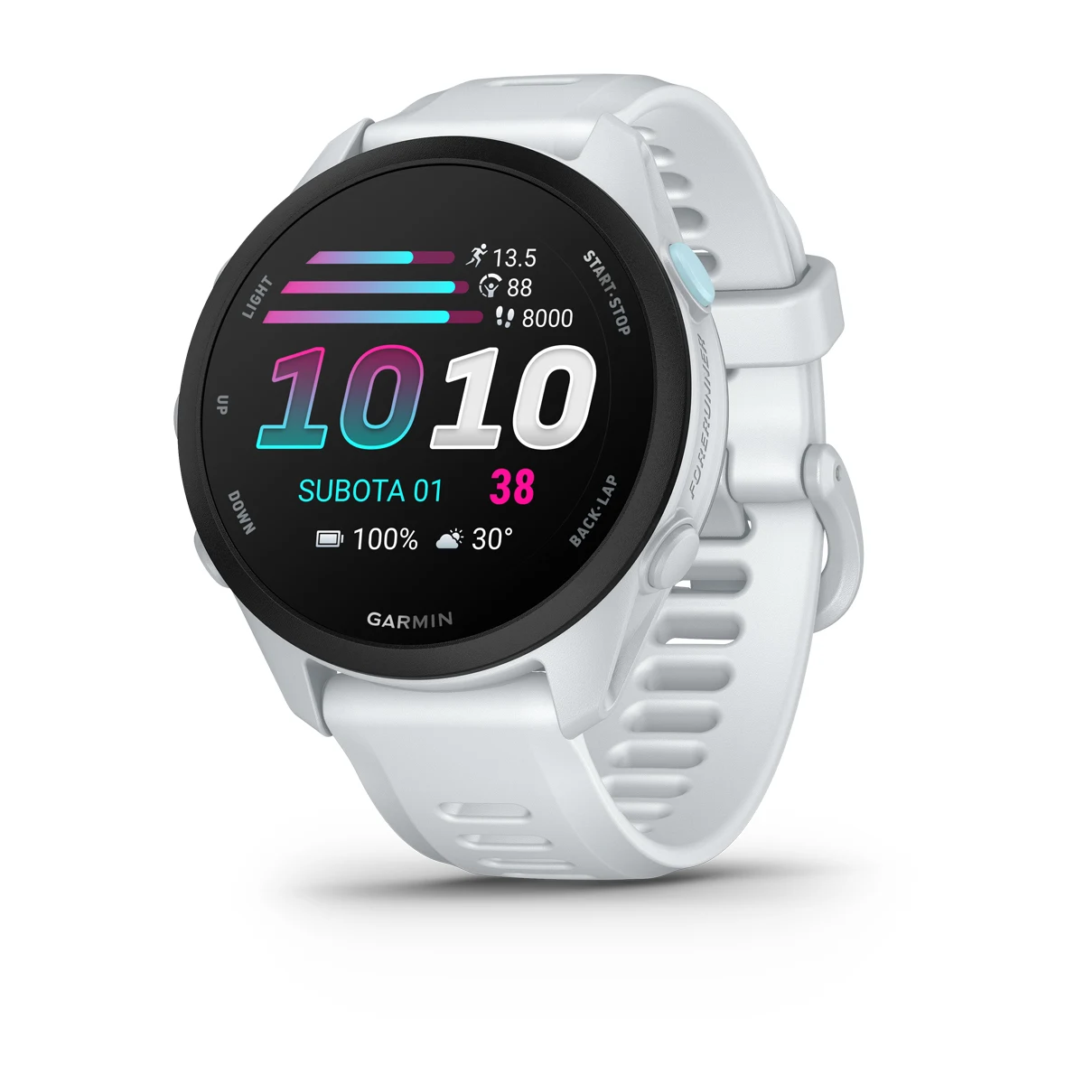 Pametni sat GARMIN Forerunner 70 Whitestone (bijela) 43mm, 010-04307-01