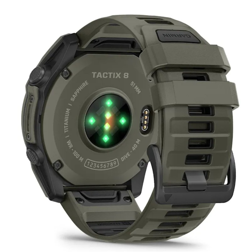 Pametni sat GARMIN Tactix 8 Cerakote AMOLED Sapphire Green (zelena), 010-04553-11-4