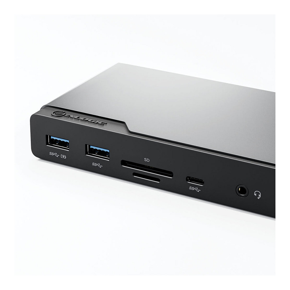 USB-C docking stanica ALOGIC DV4 4K Quad Display (14-u-1, 100W PD) svemirska siva boja-3