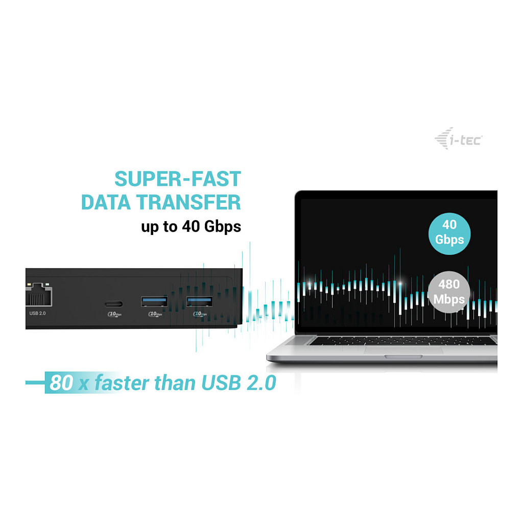 Docking stanica I-TEC Thunderbolt 4 Dual Display (2x DP, PD 90W)-12