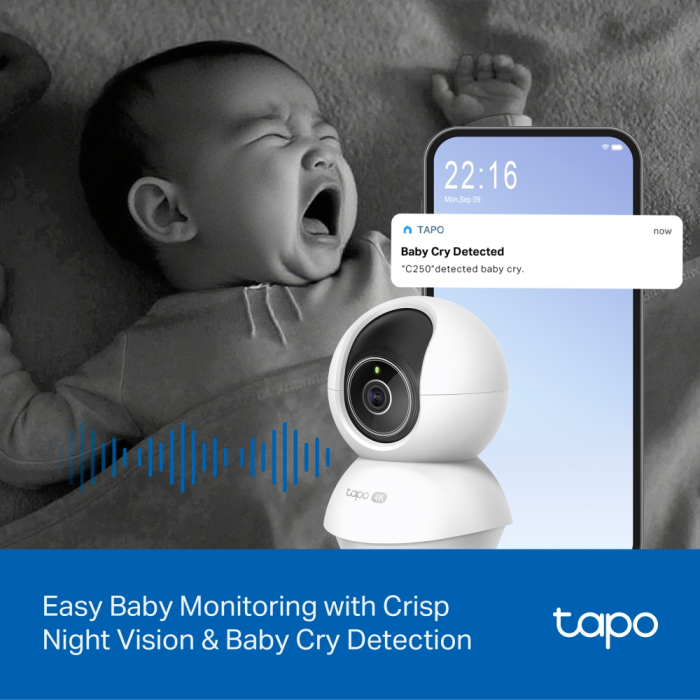 Nadzorna kamera TP-LINK Tapo C250 (4K, Pan/Tilt, AI)-9