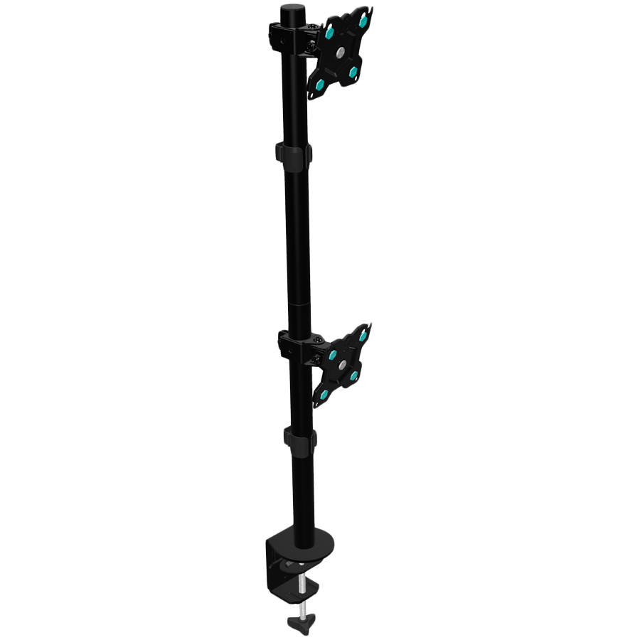 Stolni nosač za 2 monitora ONKRON D208E-B (13"-34", do 8 kg), crna boja-0