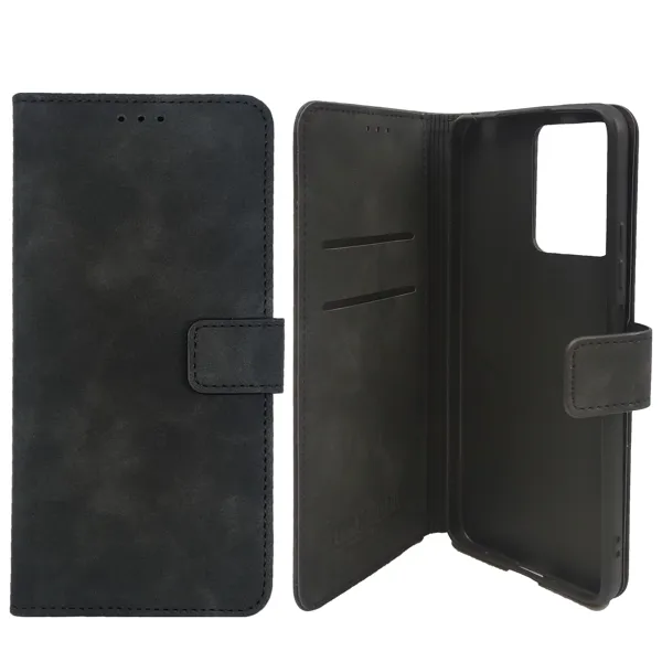 MM BOOK TORBICA HONOR 600 - WALLET SKIN-FEEL crna