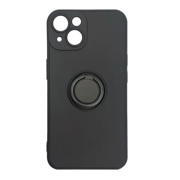 MM TPU IPHONE 12 PRO/ 12 6.1 SILICONE ELEGANTE RING Black-0
