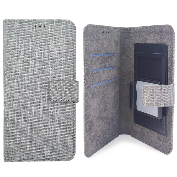 MM BOOK TORBICA UNIVERZALNA TEXTIL GRAY SLIDE vel. do 6.7"