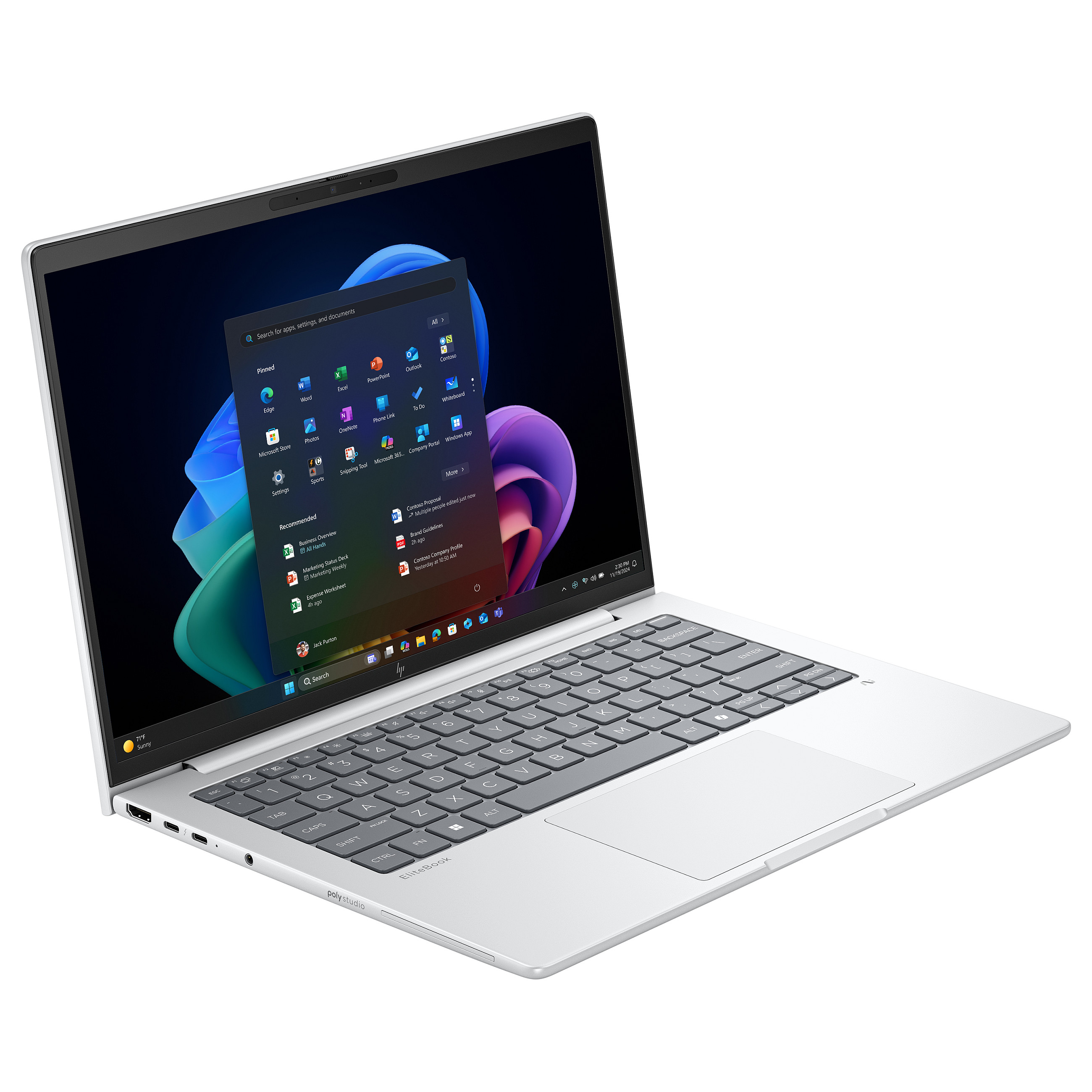 Laptop HP EliteBook 8 G1i (14", IPS, WUXGA, Intel Core Ultra 5 228V, 32GB, 1TB SSD, Intel Arc Graphics, Windows 11 Pro, DE tipkovnica, Srebrna)-1