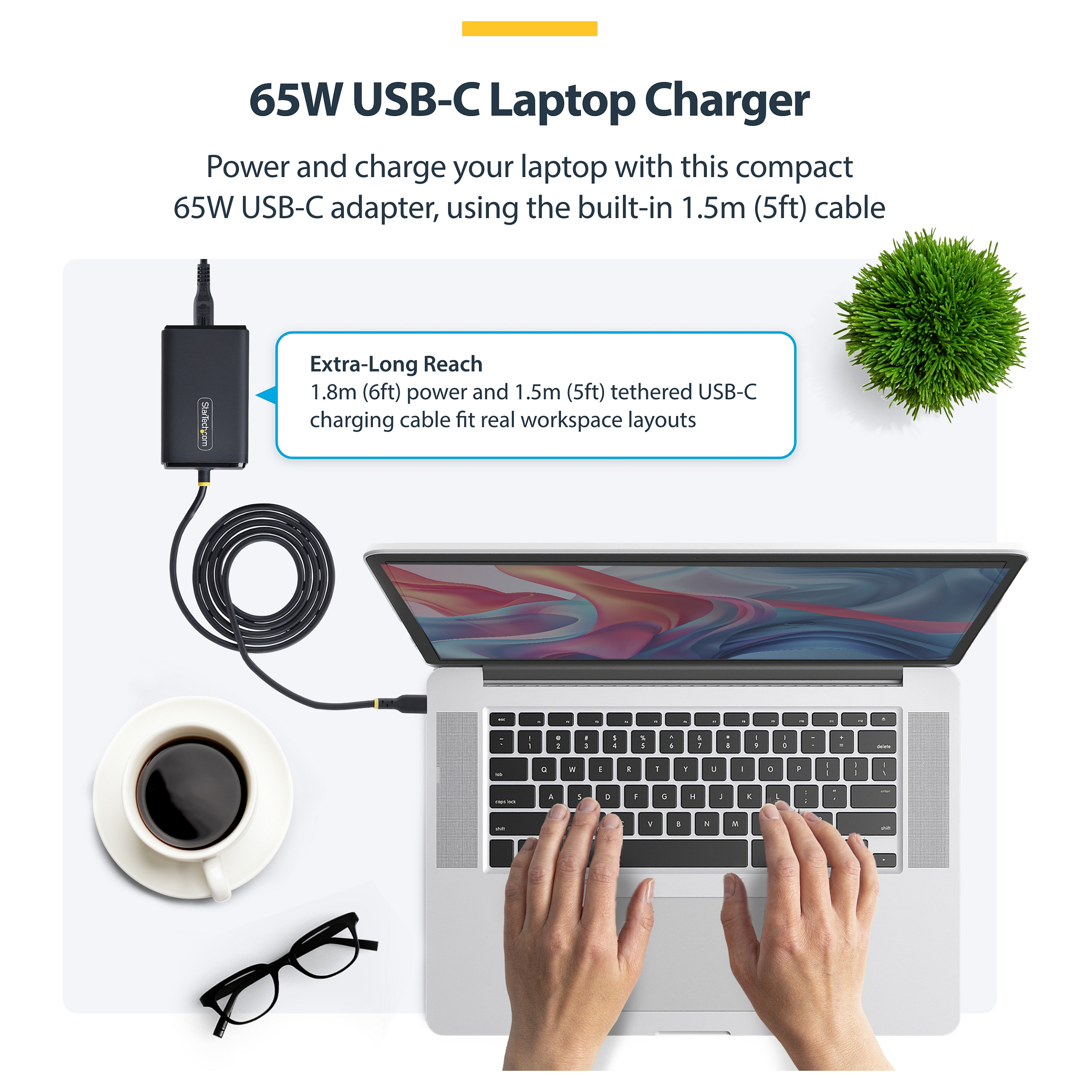 StarTech 65W USB-C LAPTOP CHARGER-8