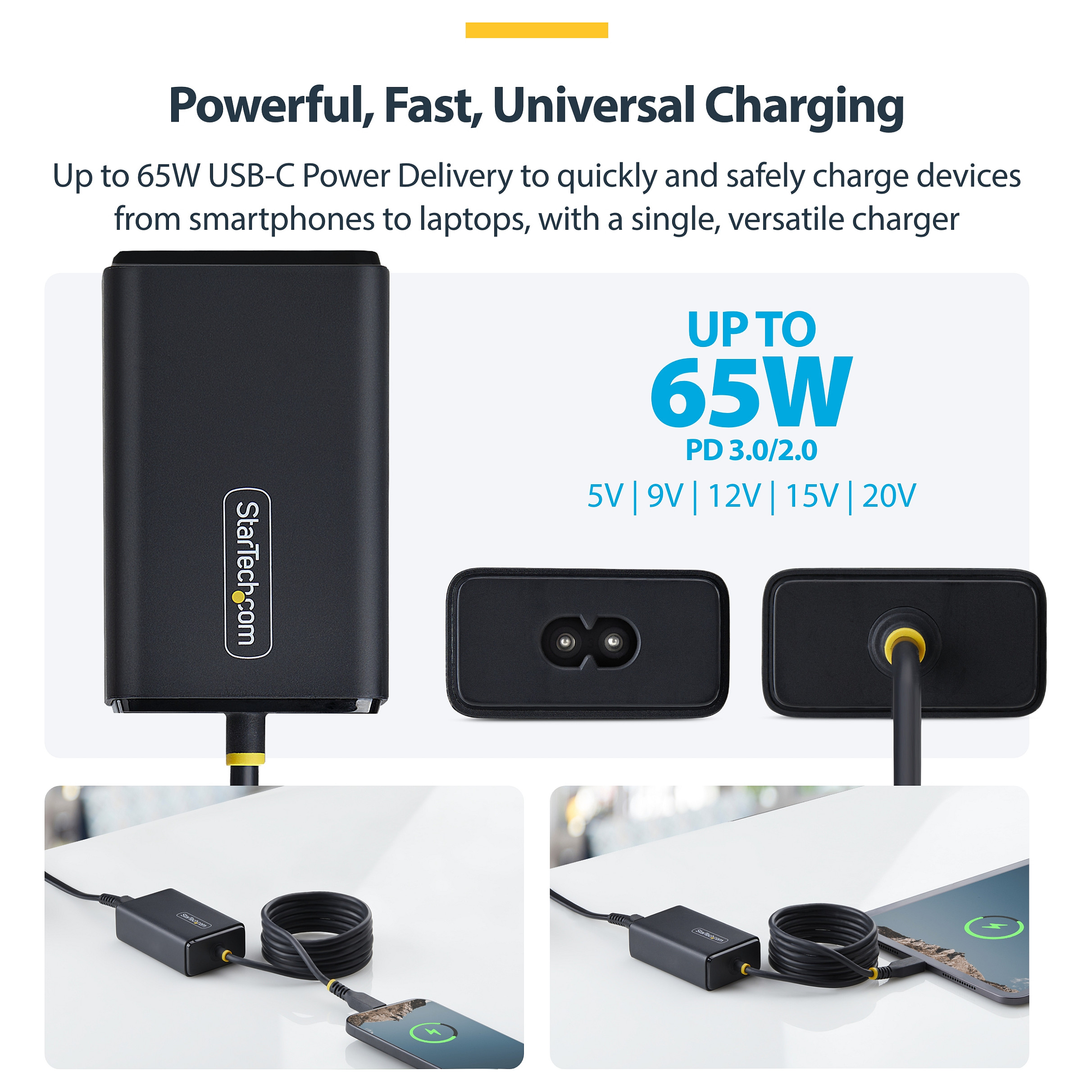 StarTech 65W USB-C LAPTOP CHARGER-9