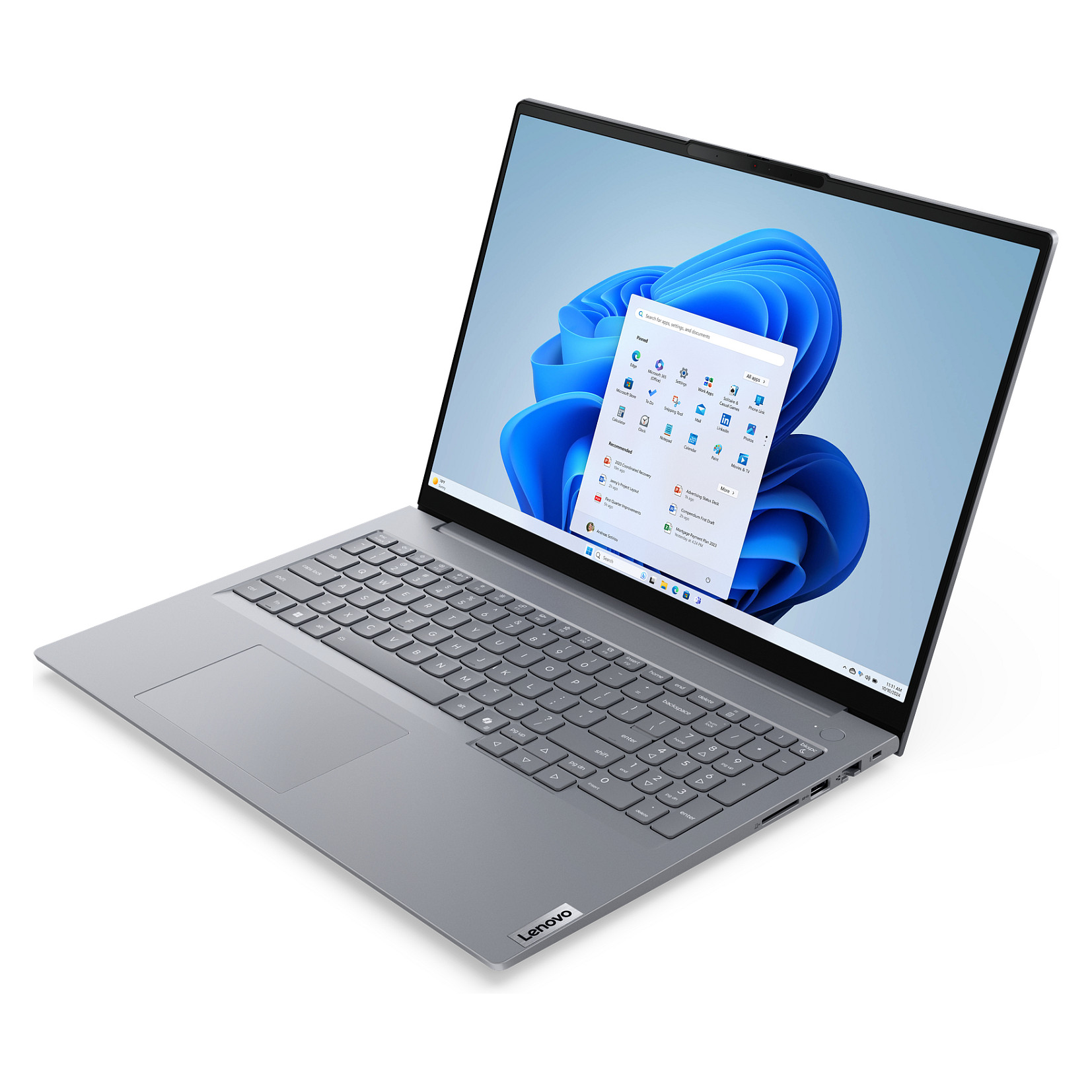 Laptop LENOVO ThinkBook 16 G8 (16", WUXGA, Intel Core Ultra 9 185H, 16GB, 512GB SSD, Intel Arc Graphics, Windows 11 Pro, Non-HR tipkovnica, Arctic Grey)-2