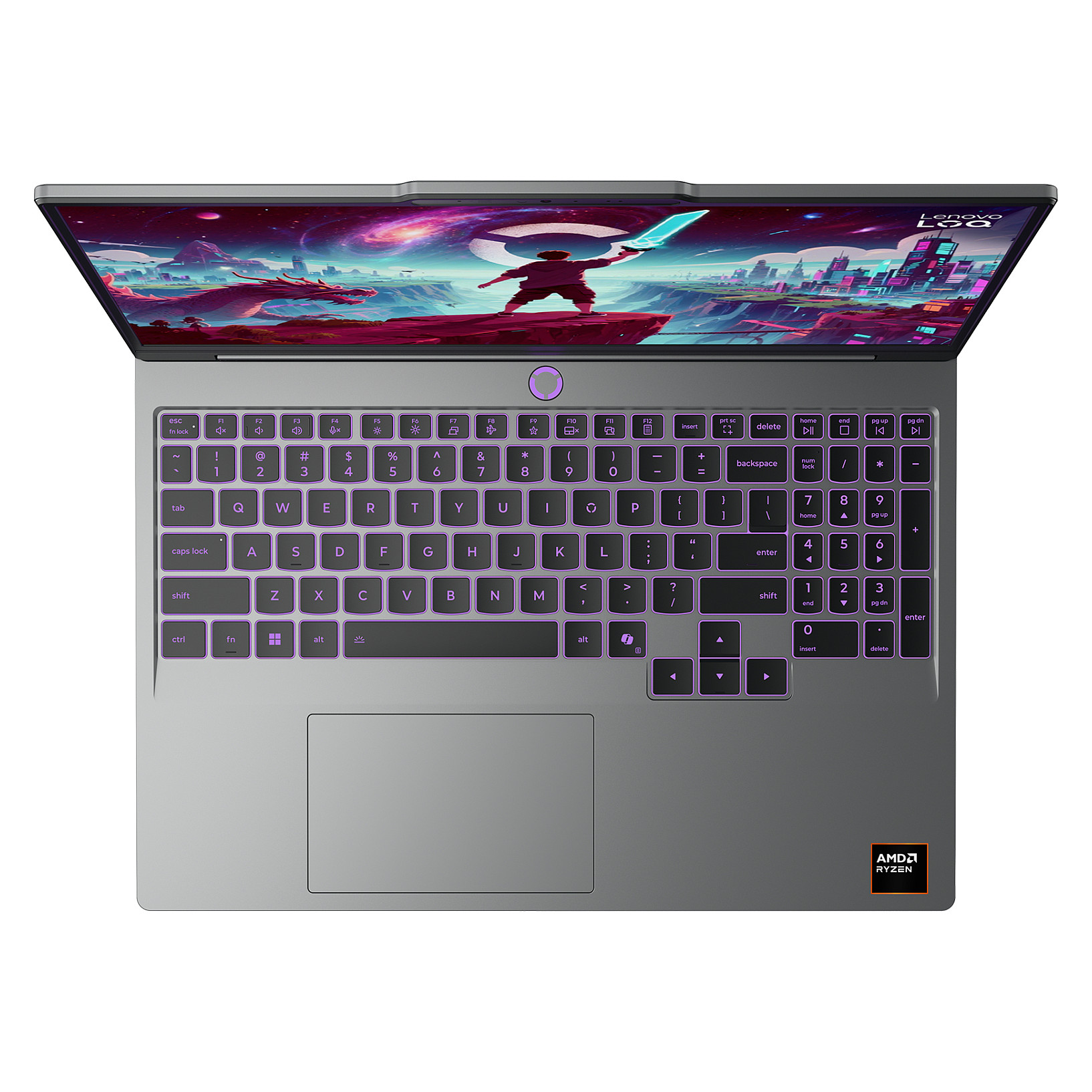 Laptop LENOVO LOQ 15AHP11 (15.3", WUXGA, AMD Ryzen 7 250, 16GB, 1TB SSD, NVIDIA GeForce RTX 5060 8GB, Windows 11 Home, Non-HR tipkovnica, Luna Grey)-13
