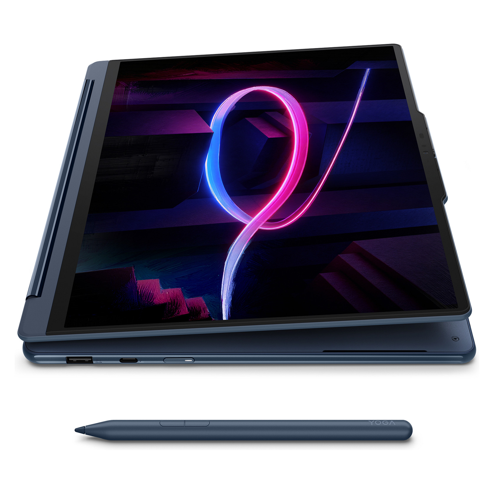 Laptop LENOVO Yoga 9 2-in-1 (14", OLED, 2.8K, Intel Core Ultra 7 355, 32GB, 1TB SSD, Intel Graphics, Windows 11 Home, Non-HR tipkovnica, Cosmic Blue)-14
