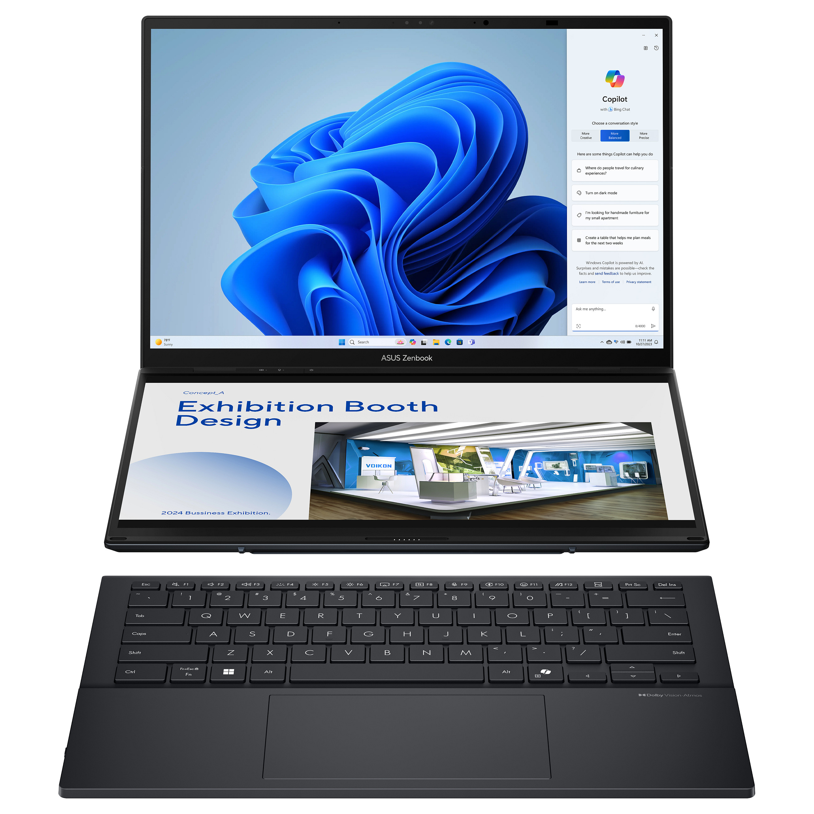 ASUS Zenbook Duo UX8406CA-QL194W CU9-285H/32GB/1TBSSD/W11 Home-1