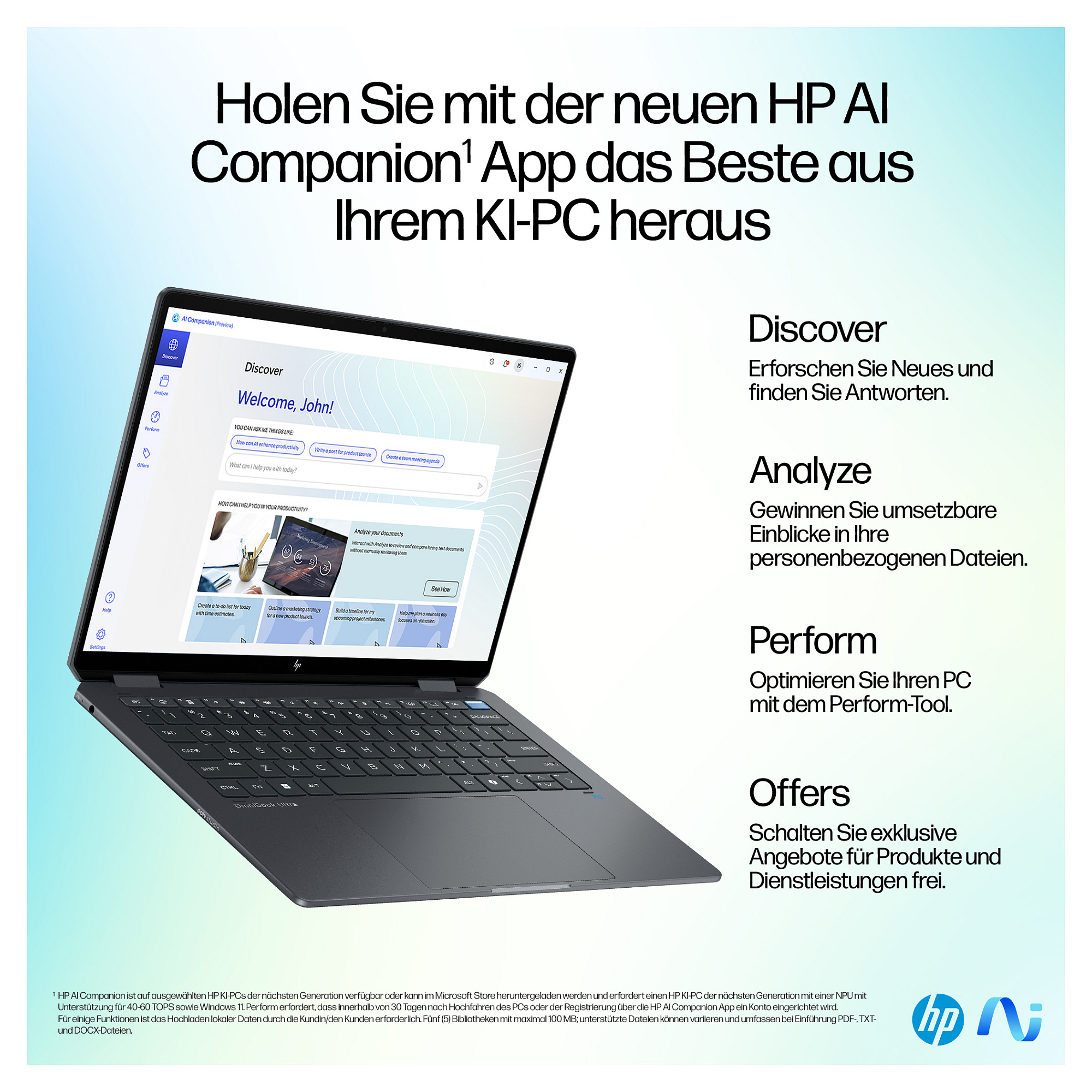 Laptop HP OmniBook Ultra Flip 14-fh0171ng (14", OLED, 3K, Intel Core Ultra 7 256V, 16GB, 1TB SSD, Intel Arc Graphics, Windows 11 Home, DE tipkovnica, Eclipse Gray)-12