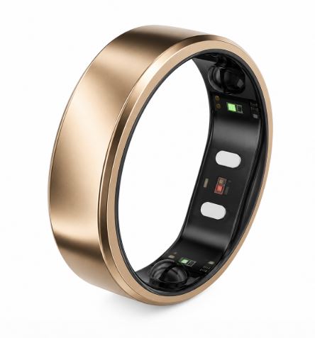 RingConn Smart Ring Gen2 Air fÃ¼r Frauen und MÃ¤nner - Schlaf- und Fitness Tracking Wearable - Herzfrequenz - DÃ¼nengold GrÃ¶ÃŸe 8