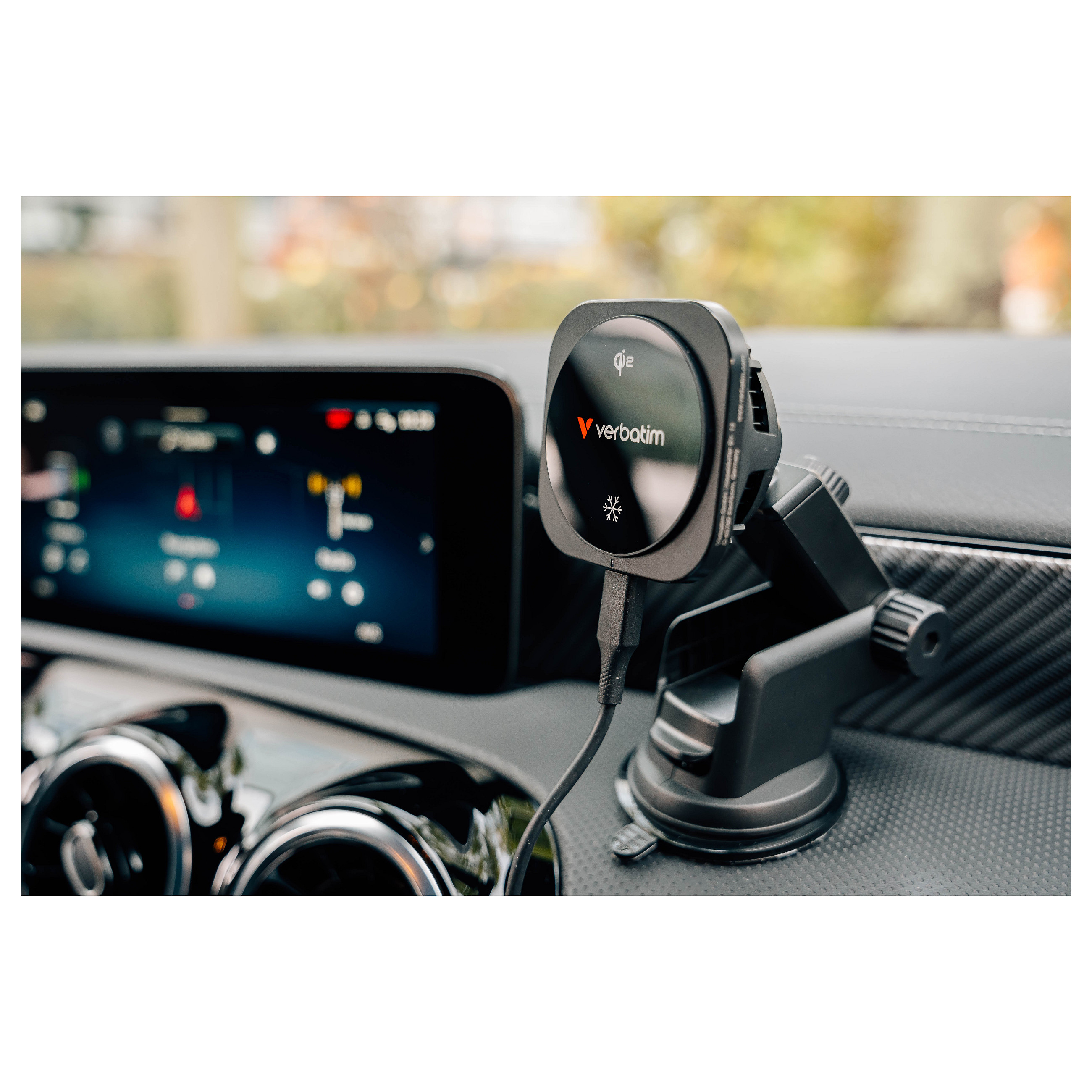 VERBATIM Charge Â´nÂ´ Drive Qi2 - magnetisches kabelloses AutoladegerÃ¤t-3