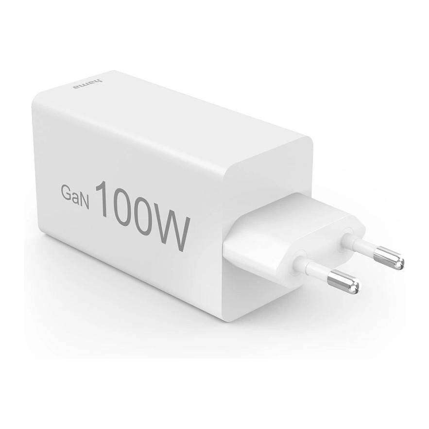 HAMA Schnellladegert GaN, 2x USB-C PD, 1x USB-A QC 65W Wei-2