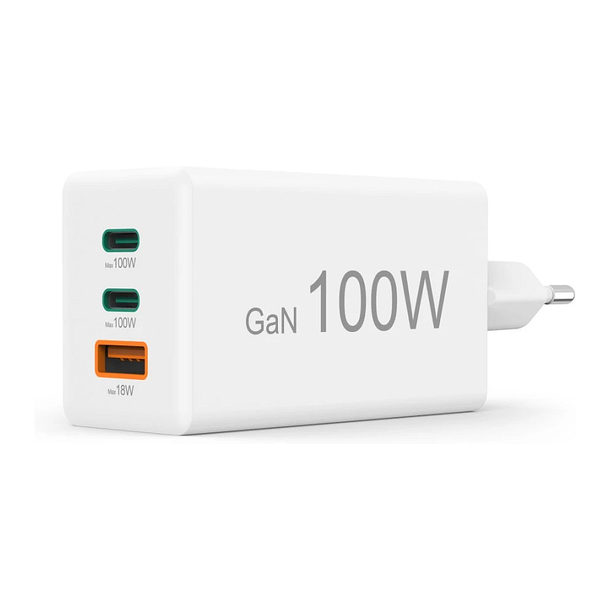 HAMA Schnellladegert GaN, 2x USB-C PD, 1x USB-A QC 65W Wei-6