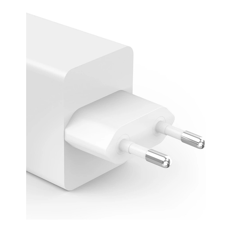 HAMA Schnellladegert GaN, 2x USB-C PD, 1x USB-A QC 65W Wei-8